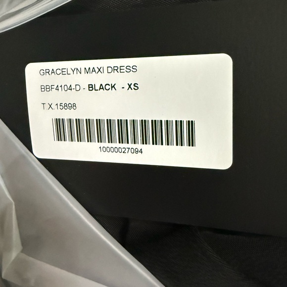 Elegant Black Sheer Maxi Dress - Picture 3 of 3